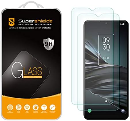 (2 опаковки) Supershieldz е Предназначен за TCL 20 XE/Alcatel TCL A4X 5G Защитен слой от закалено стъкло, не се драска, без