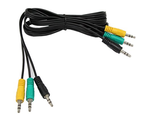 zdyCGTime 3.5 мм аудио кабел 3-3 3,5 мм Жак от мъжете на мъжа Стерео Аудио Кабел AUX Кабел за Компютърни Колонки (5 фута
