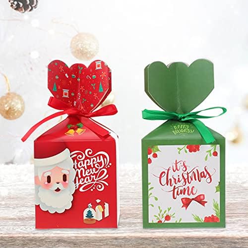 Подарък Кутия за Бонбони Cabilock 20PCS Коледна Кутия за Предложения, Чанти, Коледна Торбичка за Печене, Кутия за Коледни
