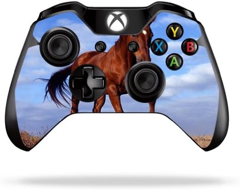 Корица MightySkins, съвместима с контролер на Microsoft Xbox One или One S - Horse | Защитно, здрава и уникална