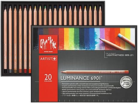 Комплект цветни моливи Caran D ' ache Luminance за творчество, 20 броя (6901.720)