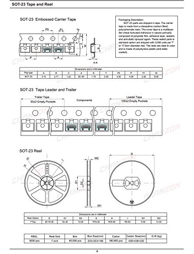 (Опаковка от 100 броя) Chanzon BAW56 SMD Малосигнальные диоди с бързо превключване, бързодействащ 200 ma 70 В SOT-23 (SOT-23-3) 200 ma 70 Волта (маркиране A1)