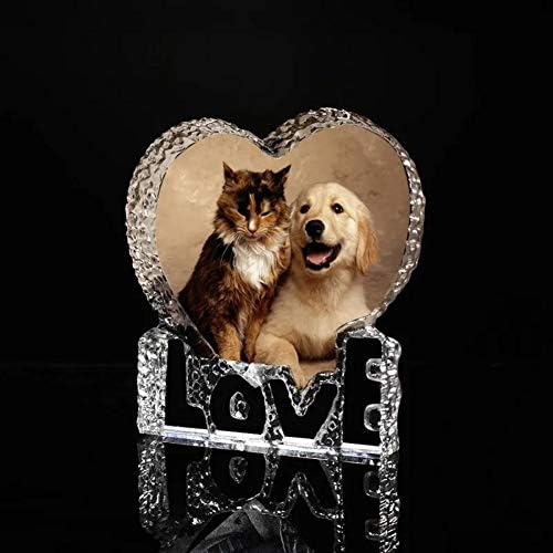 Персонални Рамка за снимки nobrand, Изработени по Поръчка Фоторамка за домашни любимци Сърце на Базата на Любовта, Запомнящи се Подаръци за домашните кучета-5.5