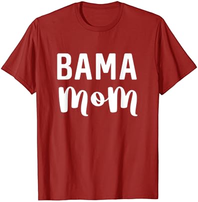 Футболна тениска Bama Mom Alabama като подарък за Деня на майката