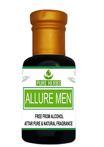 Аромат за мъже Pure Herbs ALLURE Без алкохол, За мъже, Унисекс, Подходящ за специални случаи, партита и ежедневна употреба 10 мл