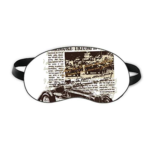 Илюстрация на Вестници на Модела Класически автомобили Sleep Eye Shield Мека Нощна Превръзка На очите Със Сенчести покритие