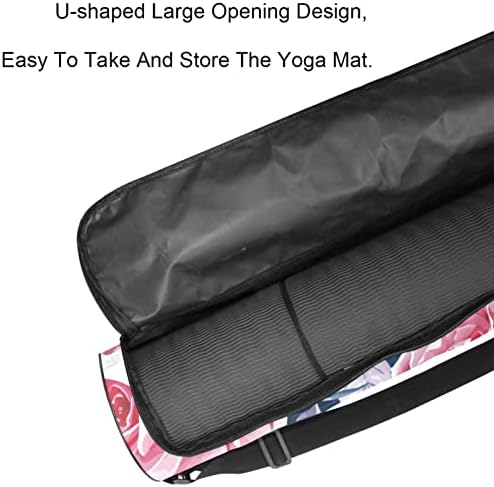 Чанта за постелки за йога LAIYUHUA, спортна чанта за йога с двойни ципове за жени и мъже - Гладка ципа, U-образна