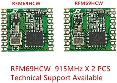 HopeRF RFM69HCW Програмируем Модул радиоприемник на честота от 915 Mhz с ниска консумация на енергия 100nW X 2 ЕЛЕМЕНТА