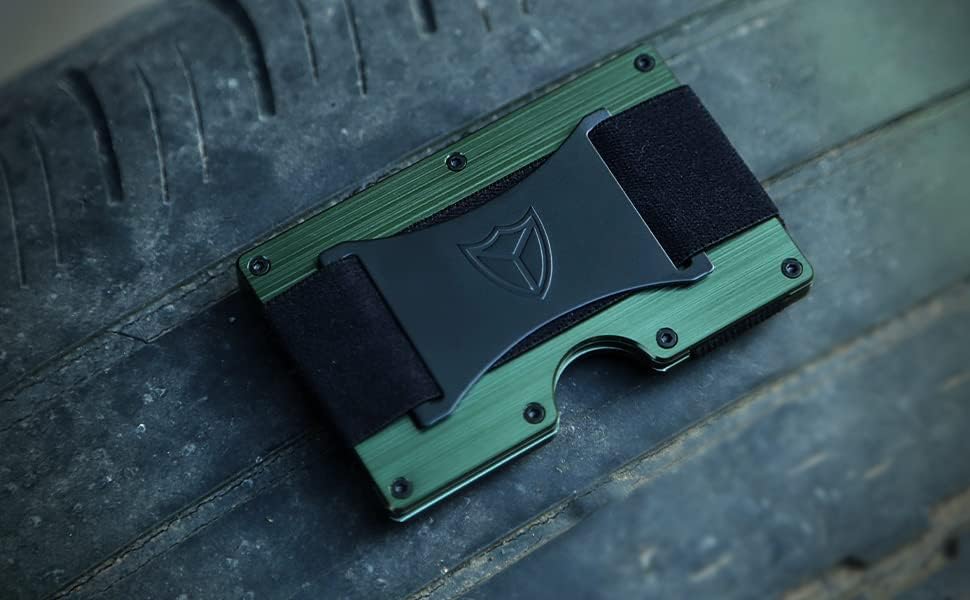 DONWORD Минималистичен Чантата за Мъже, Блокиране на RFID Алуминиев Портфейл, джоб за карти, изработени от Въглеродни