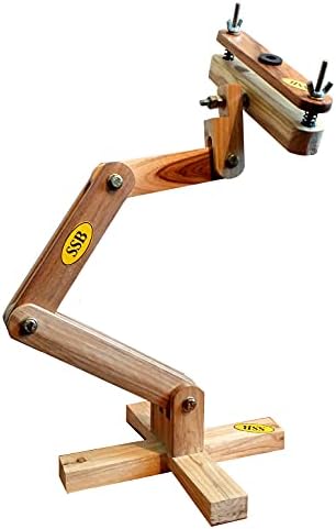 SSB standard18-Въртяща се на 360 градуса дървена поставка за пялец ръчно с регулируема височина, Държач за пялец, Рамка седалка, Поставка за бродерия на кръстат бод на колен