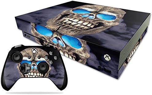 Кожата MightySkins е Съвместим с Microsoft Xbox One X - Psycho Skull | Защитно, здрава и уникална Vinyl стикер-опаковка | Лесно се нанася, се отстранява и обръща стил | Произведено в САЩ
