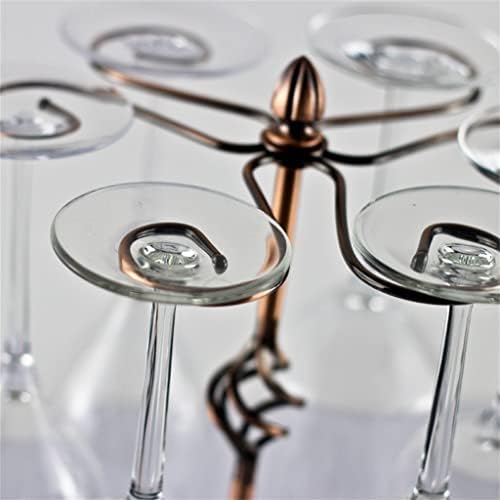 WSSBK Поставка за чаши за вино Творчески Държач за чаши в Хола, Декор за домашна кухня, Голяма поставка за чаши за вино (Цвят: бронз размер: 32,523 см)