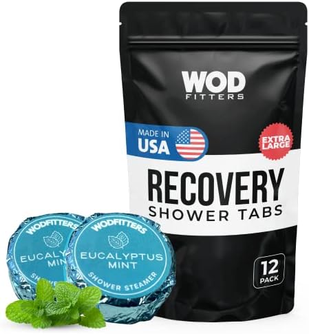 Комплект за душ-котел WODFitters Recovery Bath Bomb - Произведено в САЩ - Научно разработен за възстановяване на мускулите