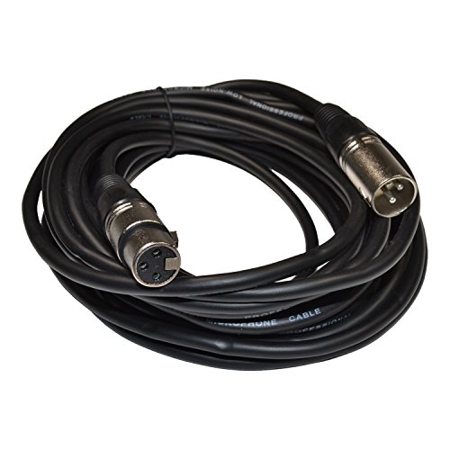 Микрофон кабел HQRP XLR-XLR (3-пинов M/F, 25 фута) за микрофони Behringer C-3 C-4 Sun Meter