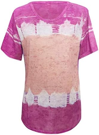 FQZWONG/ Дамски Блузи С равен брой гласове-боя, Лятна Хавайска Риза с Къс ръкав, Ежедневни Риза Размер Плюс, Удобни Леки Върхове за Почивка