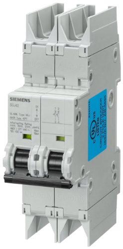 Миниатюрен автоматичен прекъсвач Siemens 5SJ42047HG42, номинална на UL 489, 2 щифта ключа, максимум 4 Ампер, характеристика