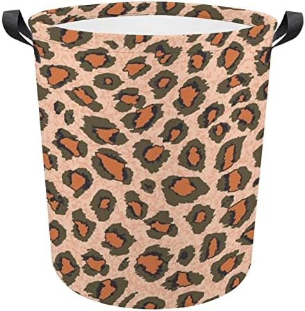 Кошница за дрехи най-Новата Секси кош за бельо Леопард 01 С Дръжки, Сгъваема Кошница За Съхранение на Мръсни Дрехи, Чанта
