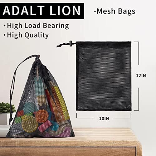 Окото чанти ADALT LION, Малка чанта на съвсем малък, Мрежести Торби за дрехи с цип за кабела, Малка спортна чанта за