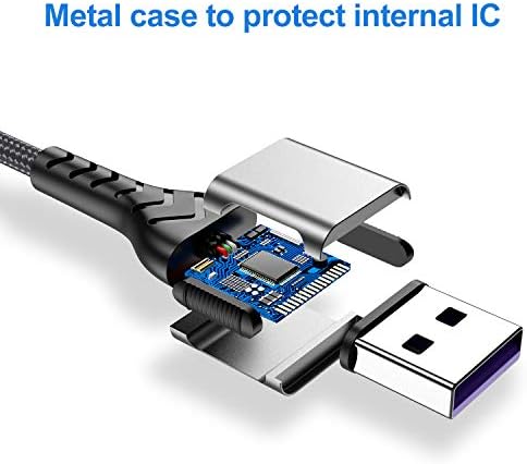 Зарядно за iPhone, [Сертифициран от Apple Пфи] 3 опаковки кабел USB A с дължина 1 МЕТЪР за трайно зарядно