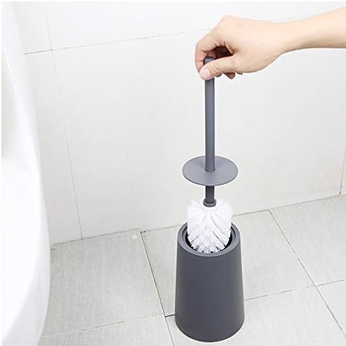 KEMEILIAN MTSTZ0409 Четка за тоалетна Дълбоко почистване на Силиконовата четка за тоалетна с Неплъзгащи Дълга пластмасова