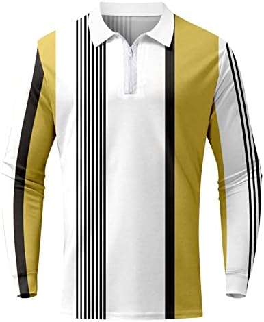 XXBR Мъжки Ризи-топка за голф, Модерни Спортни ризи За работа с мускулите, Ежедневни риза в клетката и ивица