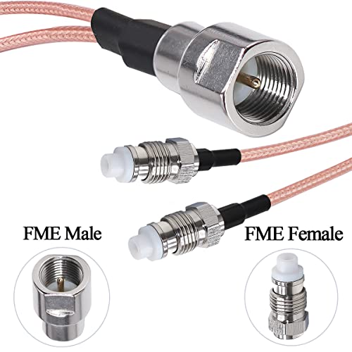 TUOLNK FME Кабел-сплитер FME Мъжки до Двойно FME Женски Удлинительный кабел Y-тип 8 инча (20 см) RG316 V-образно Свързване на