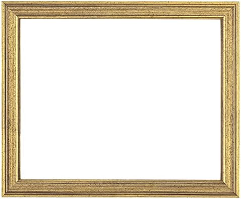 Музейната колекция Piccadilly Artist Реколта Рамки за картини - Злато 9x12 - 1 Опаковка на Рамки за плакати върху платно с дебелина 3/4, хартия и Пана, Дървени Старинни Фоторамка