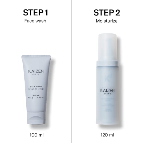 Пенка измиване на Kaizen Seven за мъже | Произведено в Япония | Наситени и Освежаваща пяна Премиум-клас за всички типове кожа