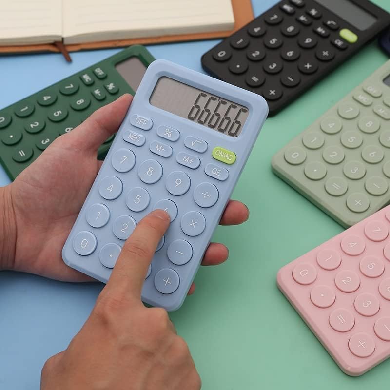 QUUL 8-цифрен Настолен Мини-калкулатор с Голям бутон на Финансов Инструмент за водене на счетоводство е Подходящ за ученици (Цвят: A размер