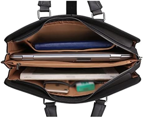 N/A Чанта От естествена Кожа на Напречното Сечение, Бизнес Портфейл, Чанта През рамо, с Модерна Компютърна Мъжки чанти