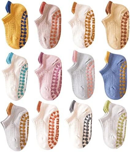 XHuaJun/ Нескользящие Чорапи до Глезена за по-Малките Момчета и Момичета с Неплъзгащи Подметки за Бебета и Деца