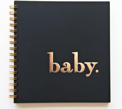 Албум за спомен от първата година на бебето, детски дневник, подарък за новородено, 90 черни паунда. Подарък за бебе