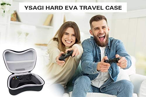 Пътен калъф YSAGi Hard EVA, Преносима чанта за съхранение с мрежесто джоб, съвместима с контролер Xbox One и серия контролери