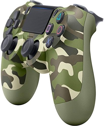 Безжичен контролер на Sony DualShock 4 в зеления камуфлаж за PS4 (3001544) с видеоигрой Sony Shadow of The Colossus за