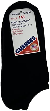 Двойна дебели чорапи Cushees No-Show, 3 опаковка [141 medium]