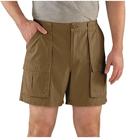 Мъжки къси панталони-карго Guide Gear Wakota - Ежедневни Памучни Шорти с вътрешен шев 6 инча