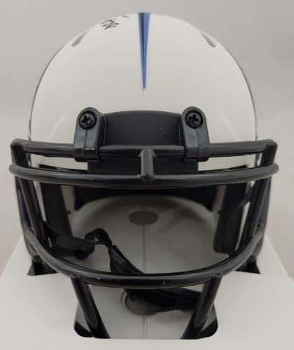 Крис Джонсън Подписа мини-Каска, Тенеси Тайтънс Lunar Eclipse Speed Mini Helmet Jsa Coa - Мини-Каски NFL с автограф