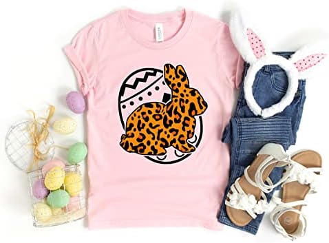 Тениска с Леопардовым Заек, Костюм За Лов на Великденски Яйца, Семейна Подходяща Риза, Великденски Ризи за Майка, Подарък за баба Заек