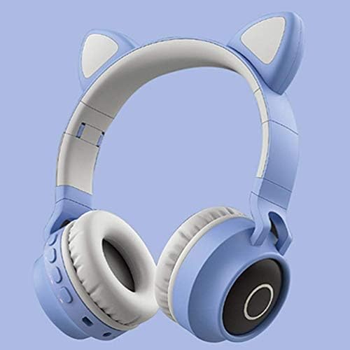 Стерео слушалки за игри на Слушалките с шумопотискане с кошачьими уши Леки Слушалки за компютърни игри самостоятелно регулиране Слот за Слушалки (Пет цветови вари