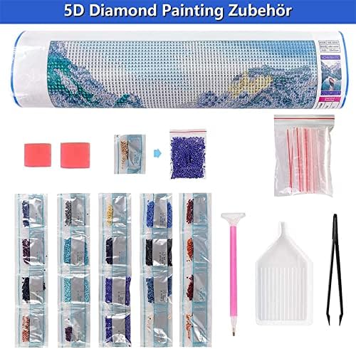 Комплекти за рисуване с диаманти за възрастни/деца 5D САМ Диамантена Художествена Боя с Пълна Кръгла Перла Sunset Жираф