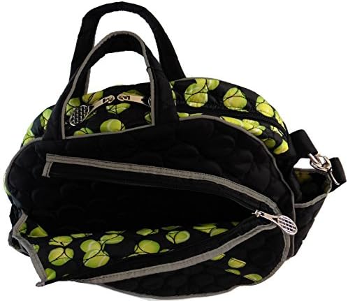 Дамски Светоотражающая тенис чанта ModaMoo, разработена в Ню Йорк, черна