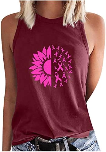 Розови Върхове на Бретелях за Жени 2022, Ежедневни Лятна Риза Без Ръкави, Ризи Свободно Намаляване на Сладки Блузи с