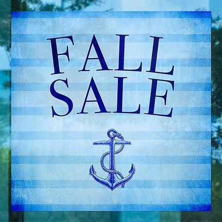 CGSignLab | Есенна разпродажба - Прозрачен прозорец лента морската ивица | 16 x 16