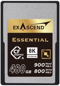 Разтегателен карта памет, 120 GB / 180 GB / 240 GB Essential CFexpress Type A с поддръжка на четене на 800 Mbps,