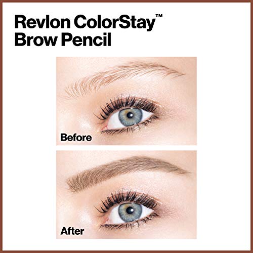 Молив за вежди Revlon Colorstay Eye Makeup с намоткой за вежди, Водоустойчив, Дълготраен, с Ъглова прецизионным фитил,