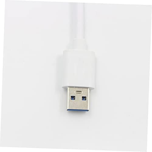 SOLUSTRE USB hub USB-хъб с бял цвят за с портове за пренос на Данни, Компютърен Порт Джобно Разширяване на Высокопортовый Hub хранене Сплитер USB За пренос на данни за Лаптоп USB-?