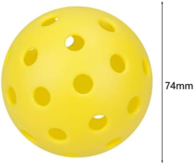 leasote 6 бр. Комплект топки за мариноване, Професионални Официални Топки за мариноване на закрито и на открито, Светещи в тъмното, Контролирано размер на 40 дупки