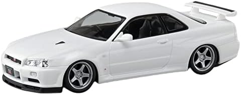 Комплект модели Aoshima Nissan Skyline R34 GTR Custom Wheel (White Pearl) в мащаб 1:32
