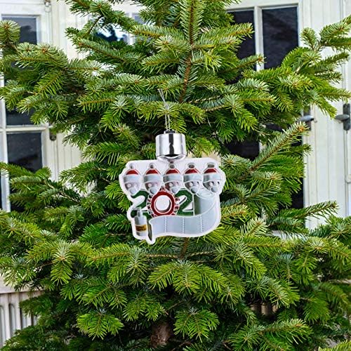 ABOOFAN Светва Коледно Дърво Украшение Коледен Комплект Бижута 2020 Семейството Оцелели под Карантина Индивидуални Коледни
