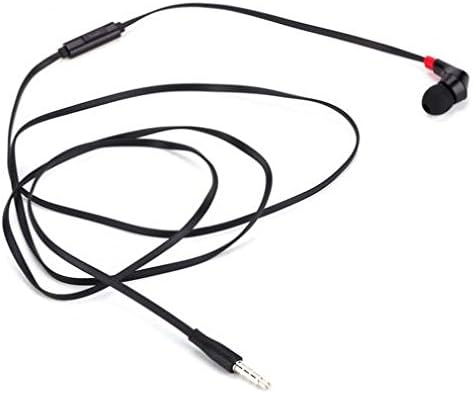 Моногарнитура Слушалки с микрофон с Кабел Втулки 3,5 мм за телефон REVVL V Plus 5G, Един Слушалка с микрофон високоговорител Черен Съвместима с модел на T-Mobile REVVL V + 5G